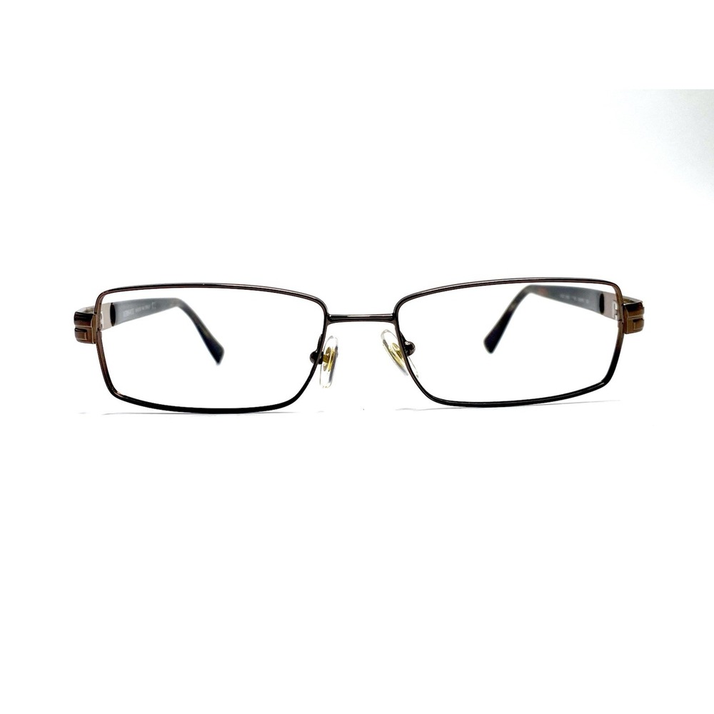 Versace Brown Metal Rectangular Glasses Temples MOD 1064 1136 53 16 135